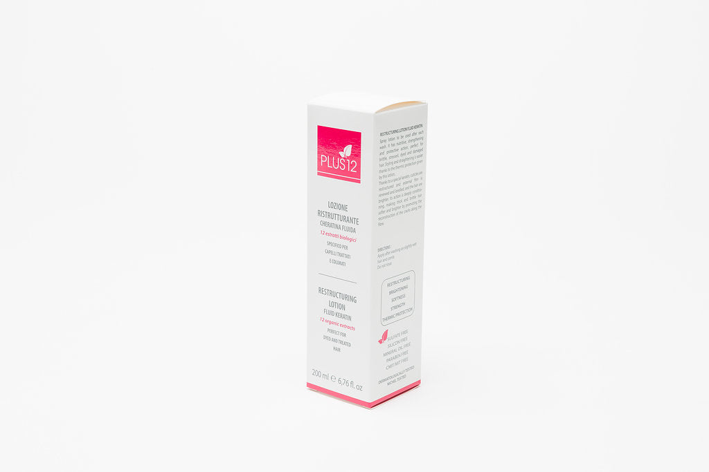 PLUS12 LOTION MIT RESTRUKTURIERENDEM FLÜSSIGEM KERATIN